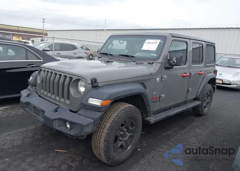 2021 Jeep Wrangler Unlimited Sport 4X4 z USA, uszkodzony, nr VIN 1C4HJXDG8MW547164